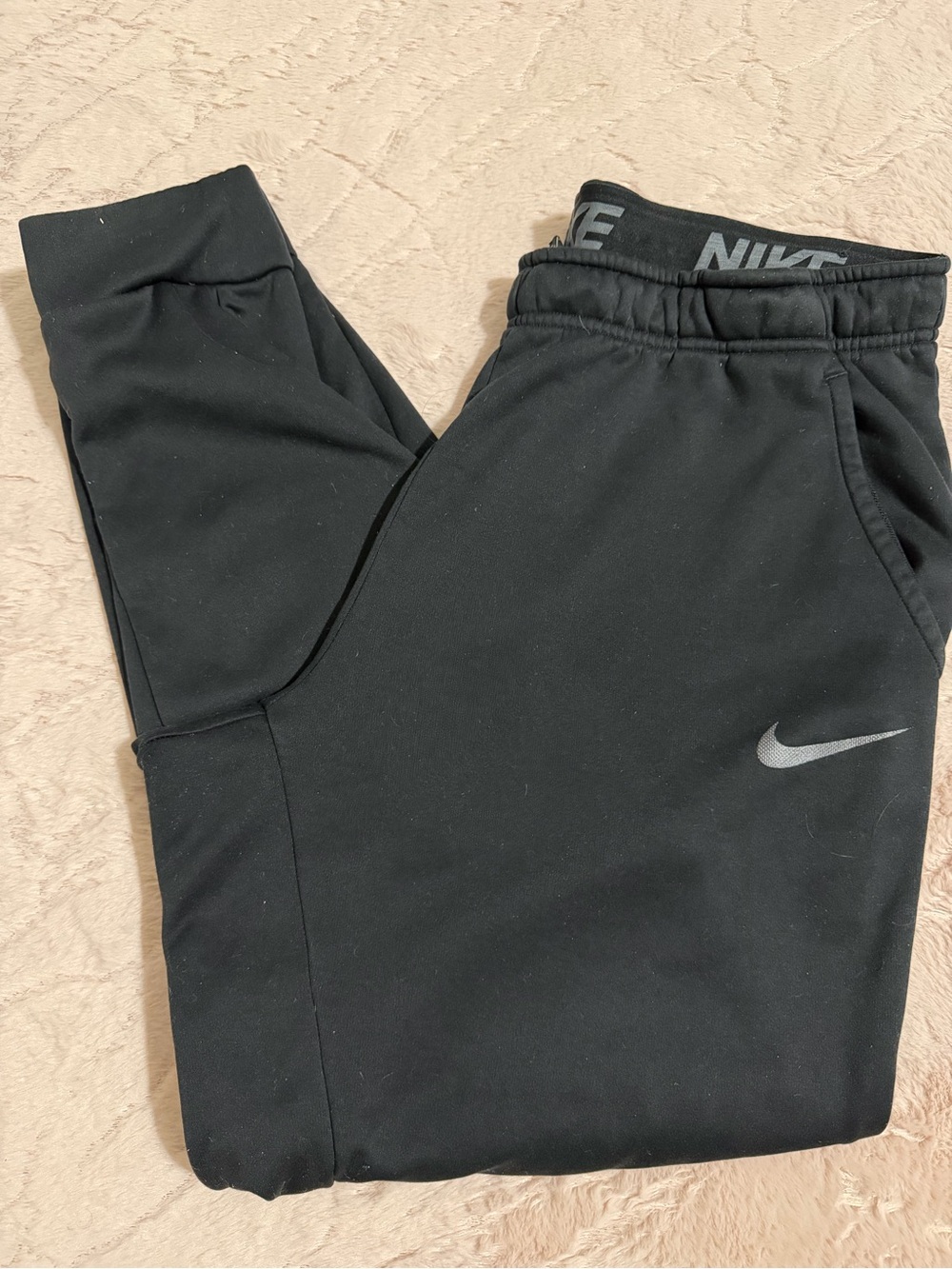 Nike Black Men's Joggers with Reflective Swoosh